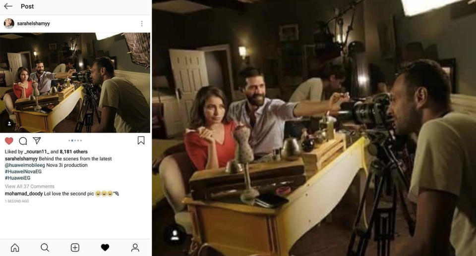 Huawei mobile advertisement busted using DSLR in selfie shots