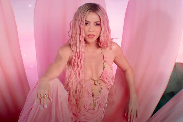 <p>Shakira/YouTube</p> Shakira in the 'Puntería' music video.