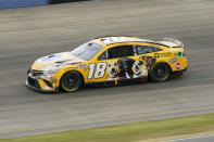 Kyle Busch drives during a NASCAR Cup Series auto race Sunday, June 26, 2022, in Lebanon, Tenn. (AP Photo/Mark Humphrey)