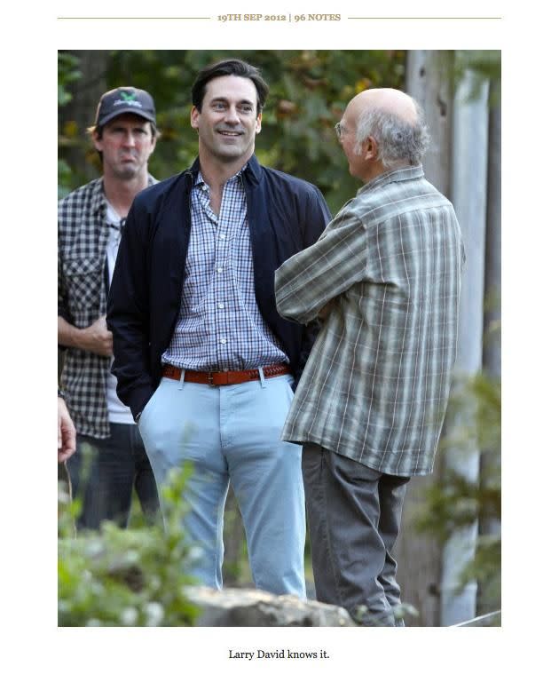 Jon Hamm. Photo: 'Jon Hamm's Wang'.