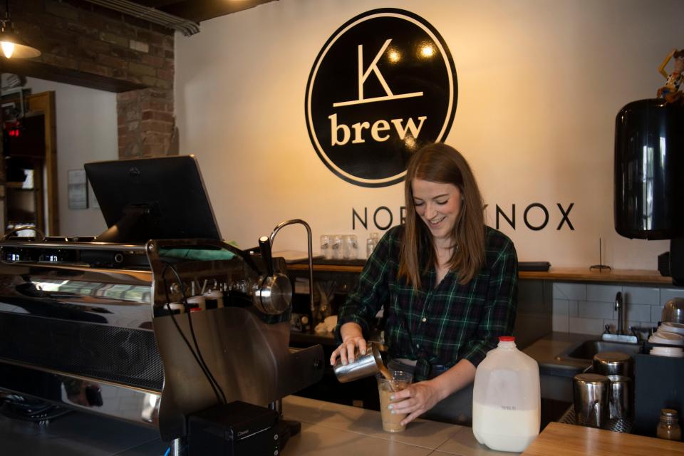Emily "Murf" Murphy preparing a drink at K Brew on 1138 N. Broadway on Sunday, August 1, 2021.
