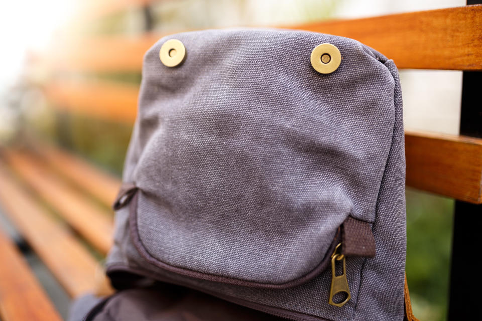 Fake face handbag pareidolia