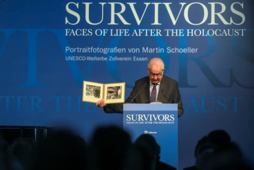 Each of the pictures in the exhibition depicts a Holocaust survivor who now lives in Israel