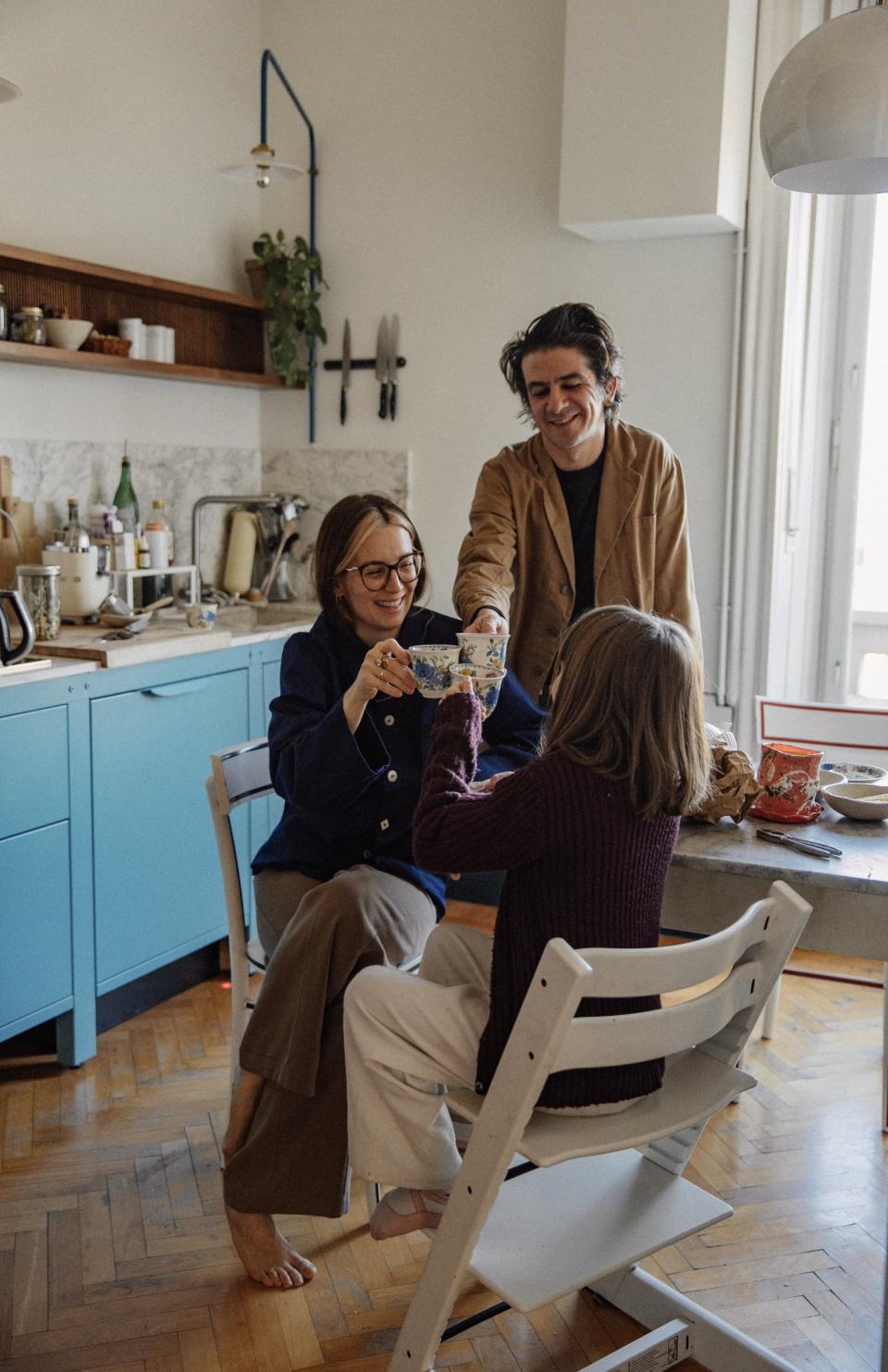 Luisa Bertoldo and family before her Very Simple Kitchen