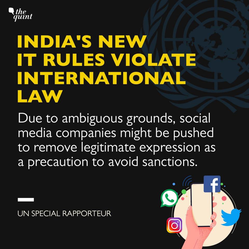 UN Expresses Concern Over India’s New IT Rules