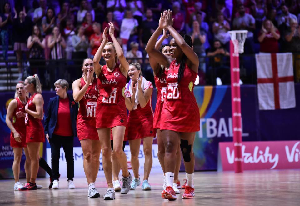 The 2019 Netball World Cup is under way in Liverpool, as 16 teams battle it out to be crowned champions on July 21.Here is what you need to know for the tournament! How it worksThe 16 teams are split into four groups - England are in D with Uganda, Scotland and Samoa. The top three in each form Groups F and G in the second phase, while the losers file into Group E.The top two of F and G go into the semis a week on Saturday, with the final on Sunday.England secured top spot in Group G with victory over South Africa on Thursday night.* * * Live streams and TVAll matches are at the 11,000-capacity M&S Bank Arena in Liverpool and the tournament is live on Sky Sports and on the BBC and iPlayer.A Sky Sports day pass is also available via Now TV with a day pass on offer for £8.99.Sky Sports subscribers can stream the match online via SkyGo and the SkyGo app.Alternately, you can watch the action for free on Youtube via the official Sky Sports Channel.* * * PredictionsFormer England star Tamsin Greenway (below) on the big World Cup questions... Who will win it?I’ve got to go for England, with Australia as runners-up. But I wouldn’t rule out Jamaica either. I think with the defensive unit they have, they are going to be one to watch. And New Zealand and South Africa can beat any of those top three teams on their day. Surprise packages?Uganda are ones to watch with the way they’ve been playing and the access they’ve had to some of the elite teams. You can never write Malawi off either. They are not coming with their strongest squad but will be there or thereabouts. Northern Ireland can give people a run for their money. Star players?From Australia you have got to look out for Gretel Tippett, such a different player at goal attack. New Zealand captain Laura Langman is another to watch and Helen Housby for England. Keep an eye on Samantha Wallace of Trinidad & Tobago and Shamera Sterling from Jamaica, too — they are going to set the world alight.Sky will show all remaining matches on Sky Sports Netball.* * * Fixtures and Results Friday 12 July * New Zealand 64 Malawi 45 * Barbados 69 Singapore 34 * Australia 88 Northern Ireland 24 * Zimbabwe 79 Sri Lanka 49 * Jamaica 85 Fiji 29 * South Africa 76 Trinidad & Tobago 45 * England 64 Uganda 32 * Scotland 53 Simoa 35* * * Saturday 13 July * Australia 73 Zimbabwe 37 * Northern Ireland 67 Sri Lanka 50 * New Zealand 78 Barbados 25 * Malawi 87 Singapore 38 * England 70 Scotland 34 * Uganda 69 Samoa 48 * Jamaica 68 Trinidad & Tobago 43 * South Africa 90 Fiji 35* * * Sunday 14 July * New Zealand 90 Singapore 21 * Malawi 65 Barbados 41 * England 90 Samoa 24 * Uganda 52 Scotland 43 * Australia 99 Sri Lanka 24 * Northern Ireland 49 Zimbabwe 51 * Jamaica 52 South Africa 55 * Trinidad & Tobago 67 Fiji 56* * * Monday 15 July * Zimbabwe 36 New Zealand 79 * Northern Ireland 43 vs Malawi 47 * Australia 91 Barbados 22 * Sri Lanka 88 Singapore 50 * Jamaica 48 England 56 * Fiji 54 Samoa 55 * Trinidad & Tobago 54 Uganda 57 * South Africa 66 Scotland 38* * * Tuesday 16 July * Fiji 71 Singapore 56 * Sri Lanka 55 Samoa 65 * Northern Ireland 28 New Zealand 77 * Australia 74 Malawi 25 * Zimbabwe 66 Barbados 41* * * Wednesday 17 July * Sri Lanka 44 Fiji 59 * Singapore 49 Samoa 63 * Trinidad & Tobago 46 England 72 * Jamaica 67 Scotland 36 * South Africa 67 Uganda 40* * * Thursday 18 July * Northern Ireland 46 Barbados 43 * Australia 50 New Zealand 49 * Zimbabwe 43 Malawi 59 * Trinidad & Tobago 43 Scotland 43 * Jamaica 61 Uganda 48 * South Africa 47 England 58* * * Friday 19 July * Samoa 53 vs Fiji 42 * Sri Lanka 78 Singapore 57 * Zimbabwe 47 Jamaica 77 * Malawi 55 Uganda 44* * * Saturday July 20 * Barbados 42 Scotland 53 * 5:15pm (5F) Northern Ireland vs Trinidad & Tobago (5G) * Australia 55 South Africa 53 * New Zealand 47 England 45* * * Sunday July 21 * Jamaica 68 Malawi 50 * Zimbabwe 47 Uganda 58 * England 58 South Africa 42 * Australia 51 New Zealand 52