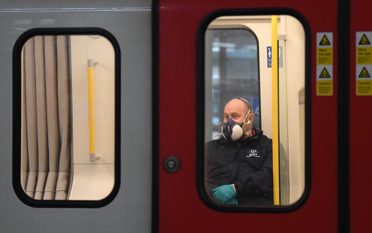 A Tube passenger during lockdown - Alex Davidson /Getty Images Europe 