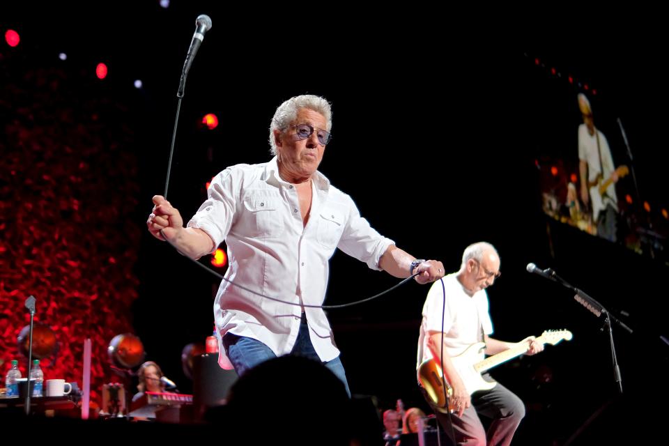 Roger Daltrey of The Who, left, will perform at Ruth Eckerd Hall on Feb. 11.