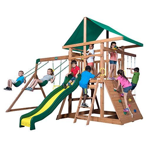 7) Mount McKinley All Cedar Wood Swing Set