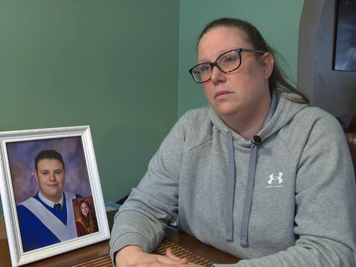 Guylaine Fournier lost her son on Sunday in a crash in Restigouche County in northern New Brunswick. She said she's speaking out about the lack of proper road maintainance because she doesn't want to see anyone else die. (Radio-Canada - image credit)