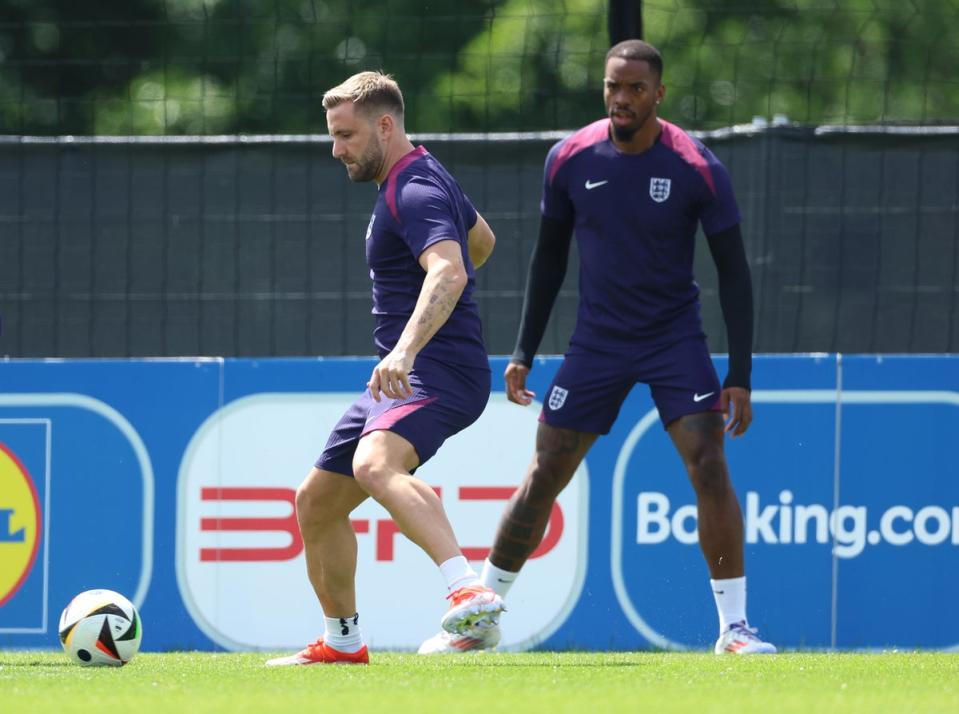 Luke Shaw had been training on his own earlier in the tournament (Getty Images)