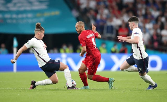 Kalvin Phillips and Declan Rice