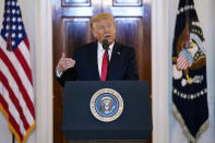 President Donald Trump speaks during the Spirit of America Showcase at the White House, Thursday, July 2, 2020, in Washington. (AP Photo/Evan Vucci)