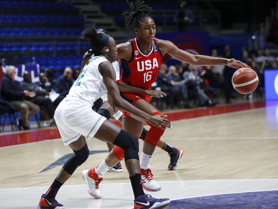 Nneka Ogwumike against Nigeria. 