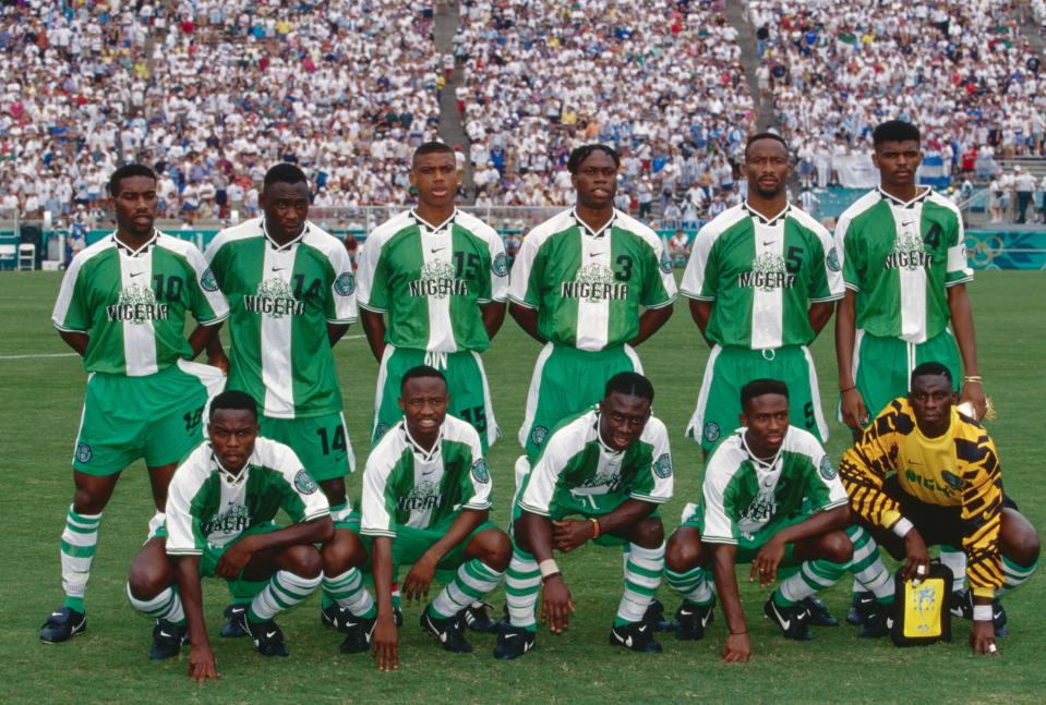 <h1 class="title">Nigerian Team Line Up</h1><cite class="credit">Jerome Prevost/Getty Images</cite>