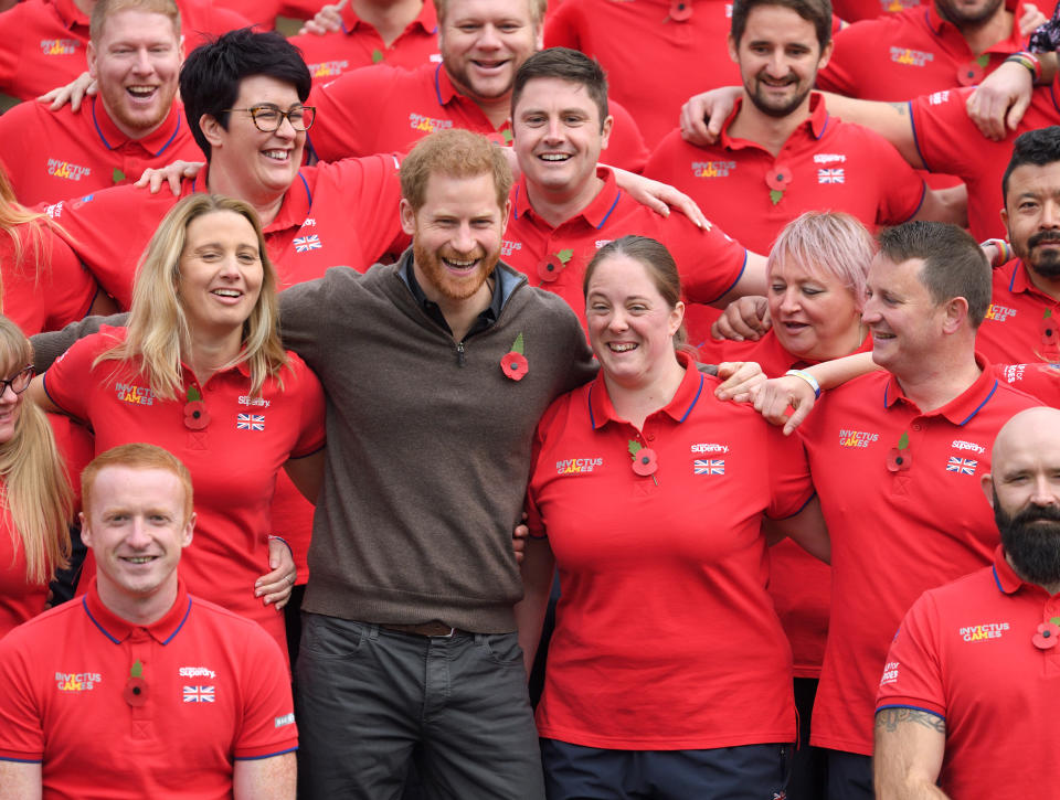 Harry attends the launch of Team UK for the Invictus Games The Hague 2020 on October 29, 2019 in London. HRH is Patron of the Invictus Games Foundation. (Photo: Karwai Tang via Getty Images)