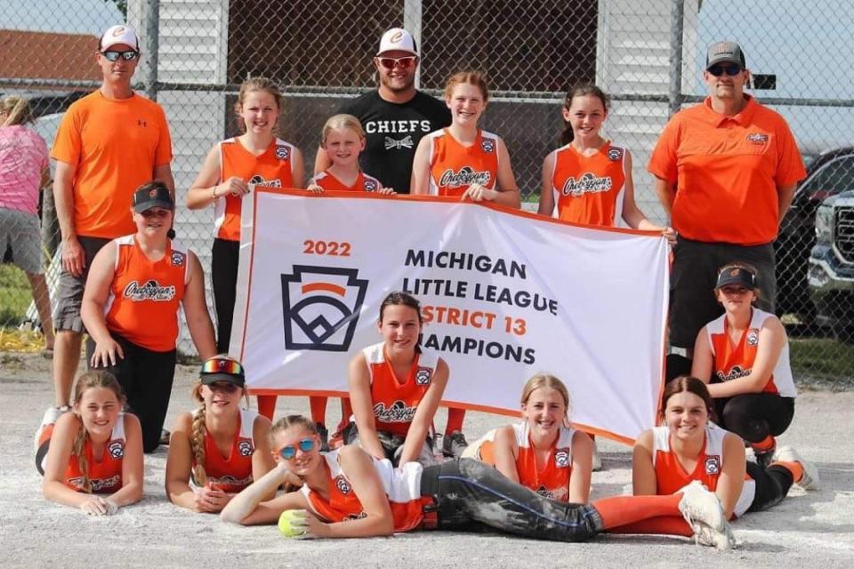 The Cheboygan Little League Major Girls (10-12) All-Star softball team won the District 13 title after defeating Rogers City in the final at Rogers City on Thursday, June 30.