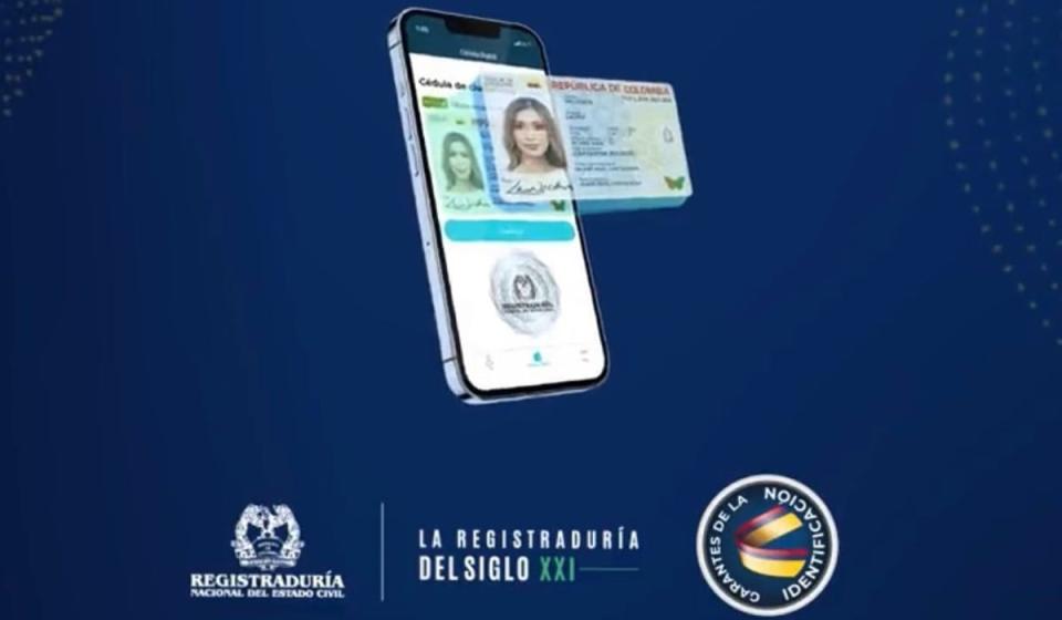 Cédula digital en Colombia. Foto: @Registraduria