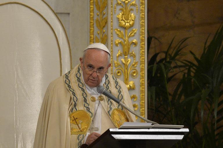 Pope Francis warned there was "absolutely no place" for child abusers in the Catholic church