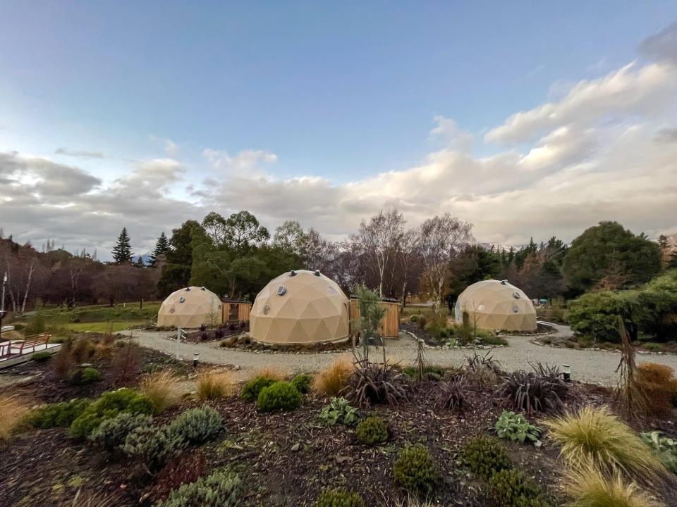 Three of the six domes at Cross Hill.