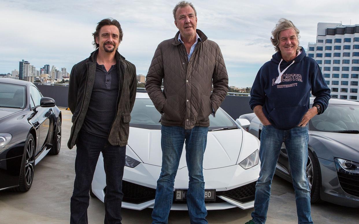 James May with Jeremy Clarkson and Richard Hammond