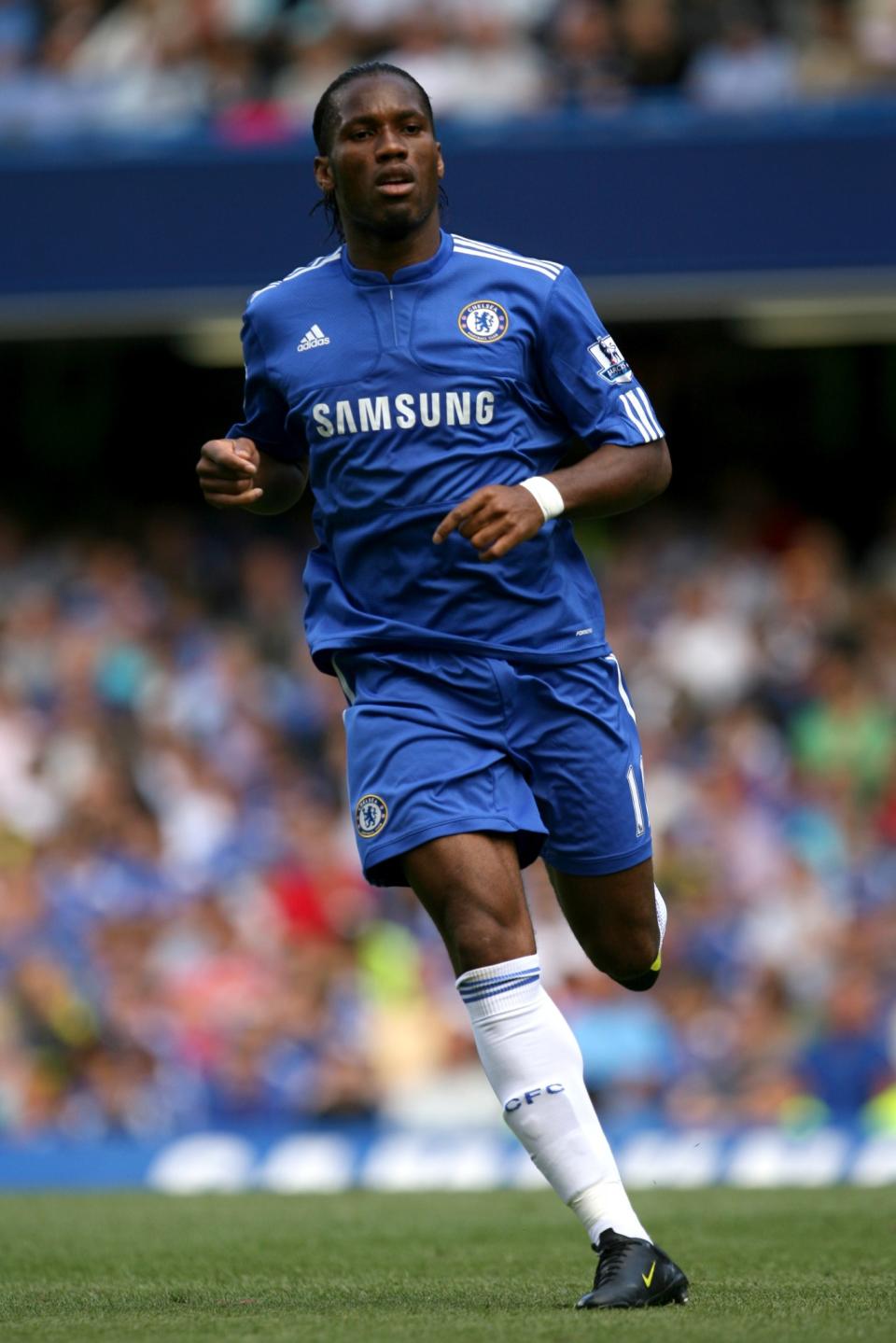 <p>Chelsea won the League and Cup double, Drogba scoring 29 goals in 32 games. </p>