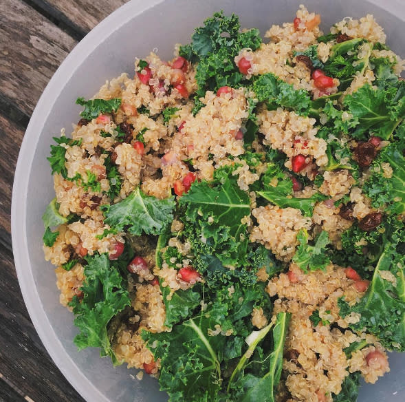 Kale and pomegranate salad