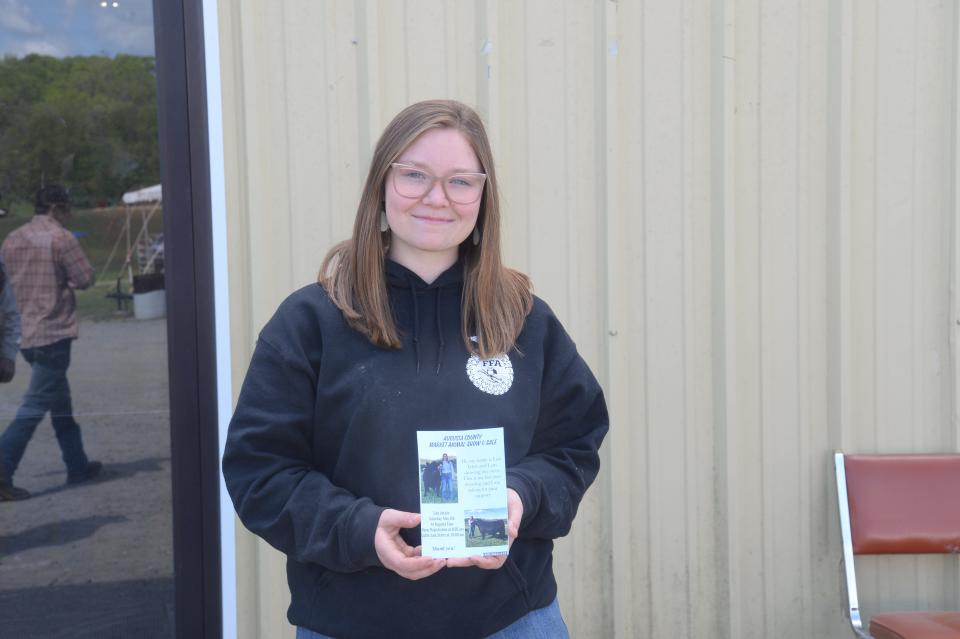 This will be Lori Teter's final year showing at the Augusta County Market Animal Show and Sale as she graduates from Buffalo Gap High School. She plans on studying veterinary technology at Blue Ridge Community College and working with livestock throughout the area in the future.