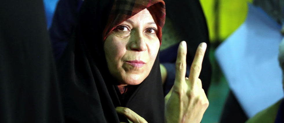 La militante iranienne Faezeh Hachemi, en février 2016.
