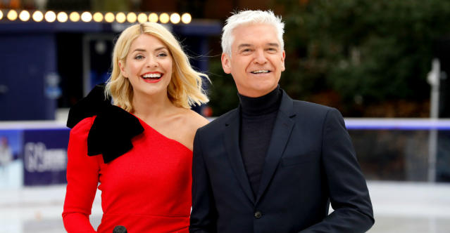 Holly Willoughby reunited with Phillip Schofield for the new series of Dancing On Ice (PA)