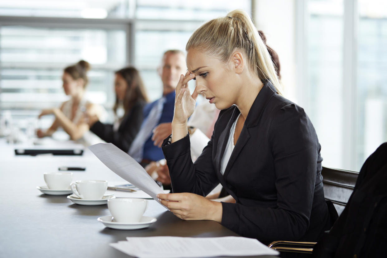 Image of women suffering from imposter syndrome. (Getty Images)