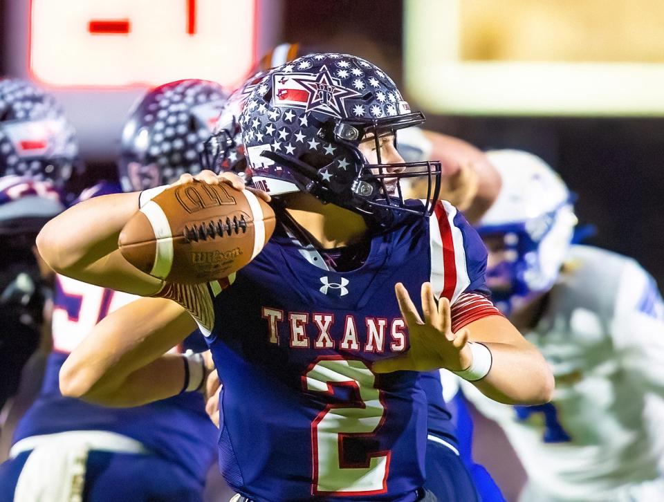 Wimberley quarterback Cody Stoever accounted for 320 yards and six touchdowns in a 63-14 victory over Ingleside. He has accounted for 63 total touchdowns this year.