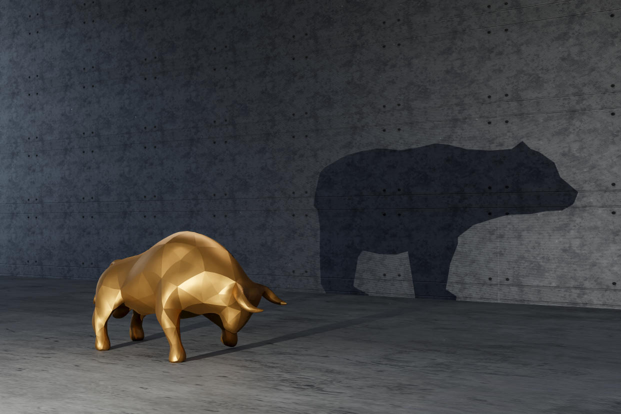 Investing: Behind every bull is a bear lurking in the shadows. (Source: Getty Images)