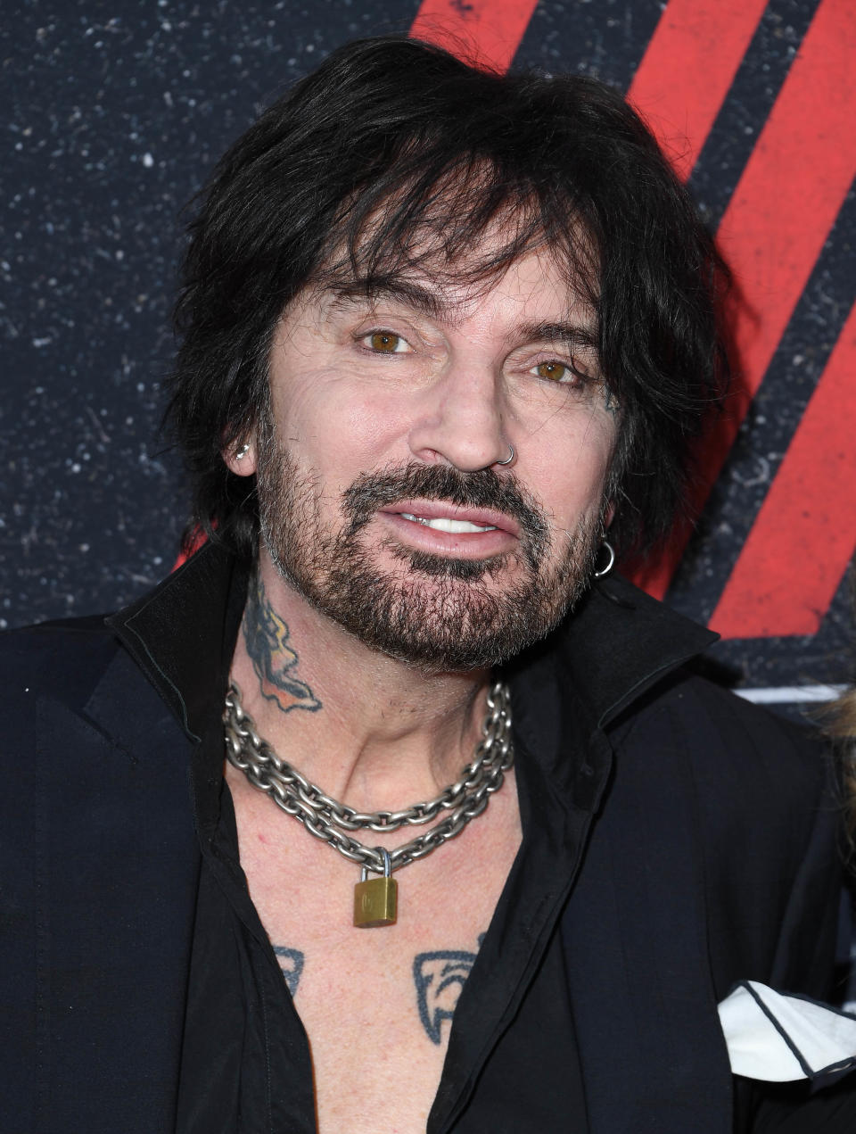 HOLLYWOOD, CALIFORNIA - MARCH 18: Tommy Lee arrives at the Premiere Of Netflix's "The Dirt" at ArcLight Hollywood on March 18, 2019 in Hollywood, California. (Photo by Steve Granitz/WireImage)