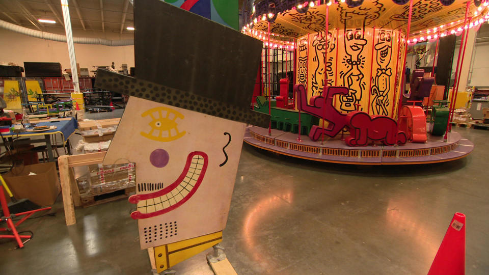 Bringing Luna Luna's artworks back to life.  / Credit: CBS News