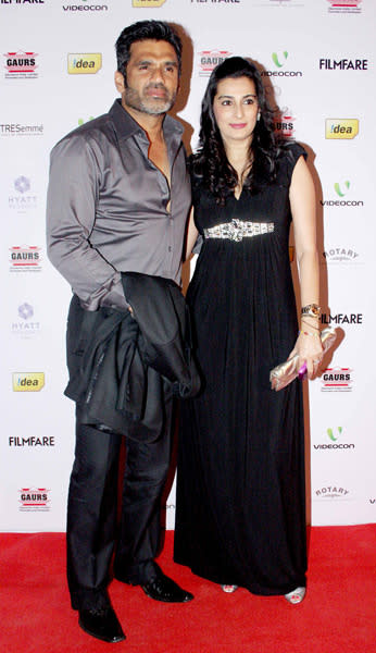 Spotted at the Filmfare nomination bash