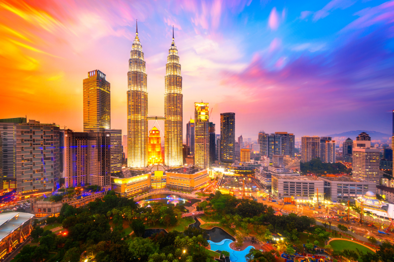 Malaysia with Twin Towers