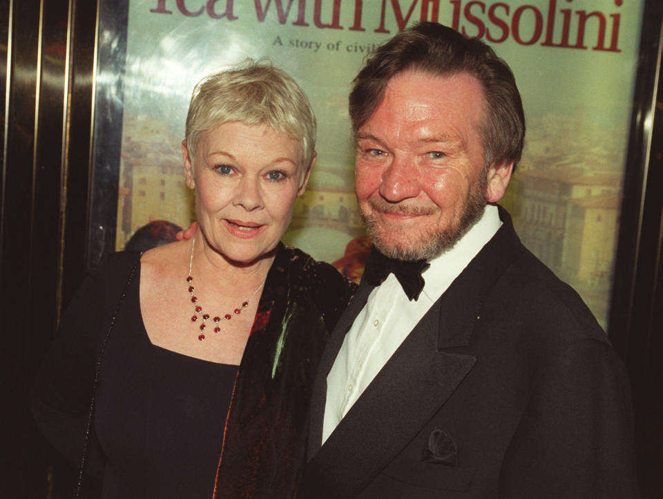 Dame Judi Dench with her husband Michael Williams at the Royal Premiere of her film 