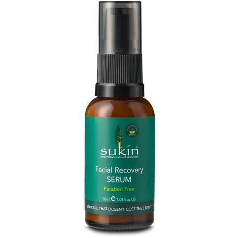 <p>Sukin Super Green recovery serum, £15.99</p><p>Skin looking a bit patchy or red? In cold weather, your skin needs an extra layer of protection. This lightweight serum is perfect for oily skin that doesn’t like heavy layers of product.</p><p><a href="http://tidd.ly/8bc29d4e" rel="nofollow noopener" target="_blank" data-ylk="slk:Buy here;elm:context_link;itc:0;sec:content-canvas" class="link ">Buy here</a></p><p><br></p>