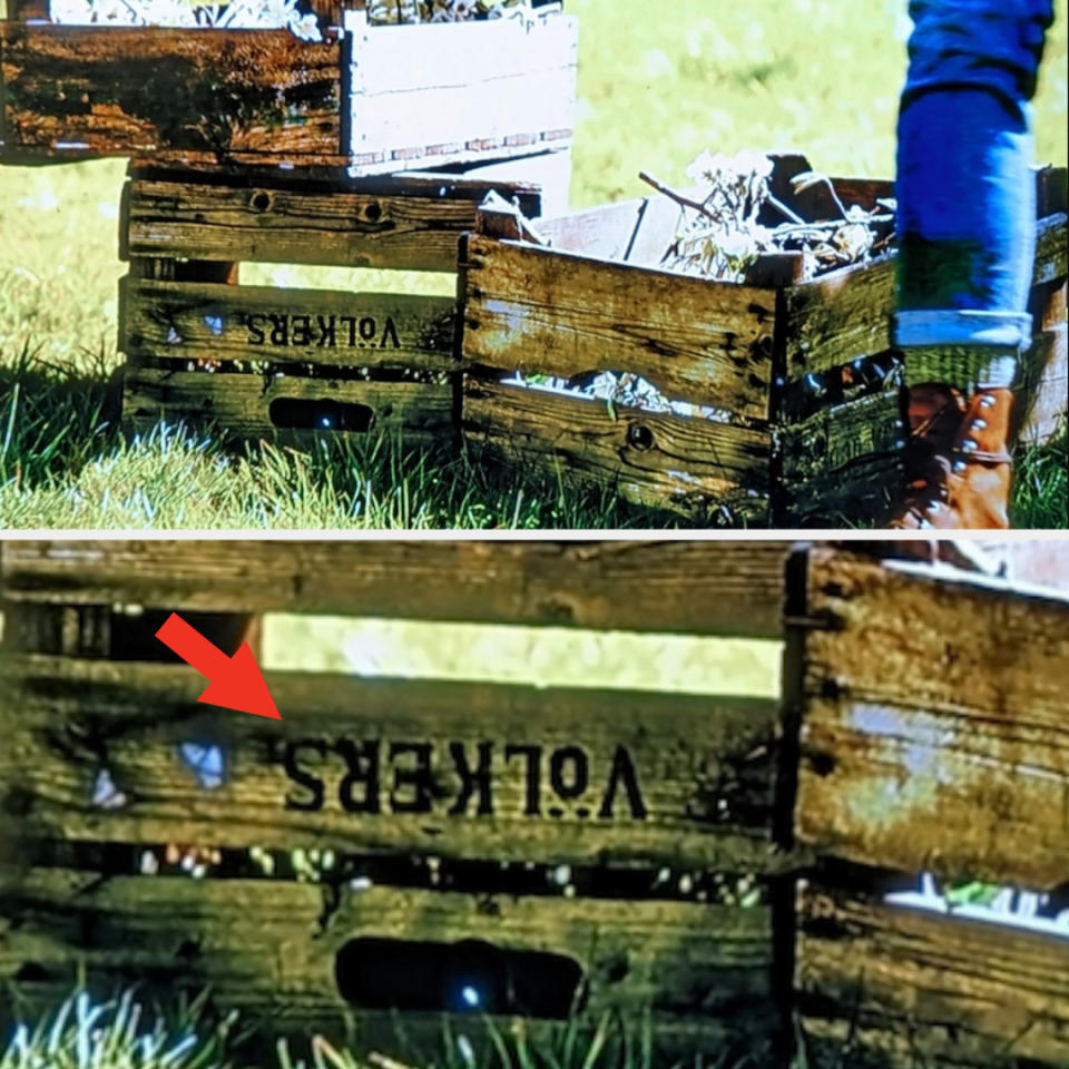 "Völkers" written on crate