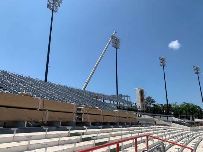 FAMU Bragg Memorial Stadium Phase 2a construction activities as of Friday, May 6.