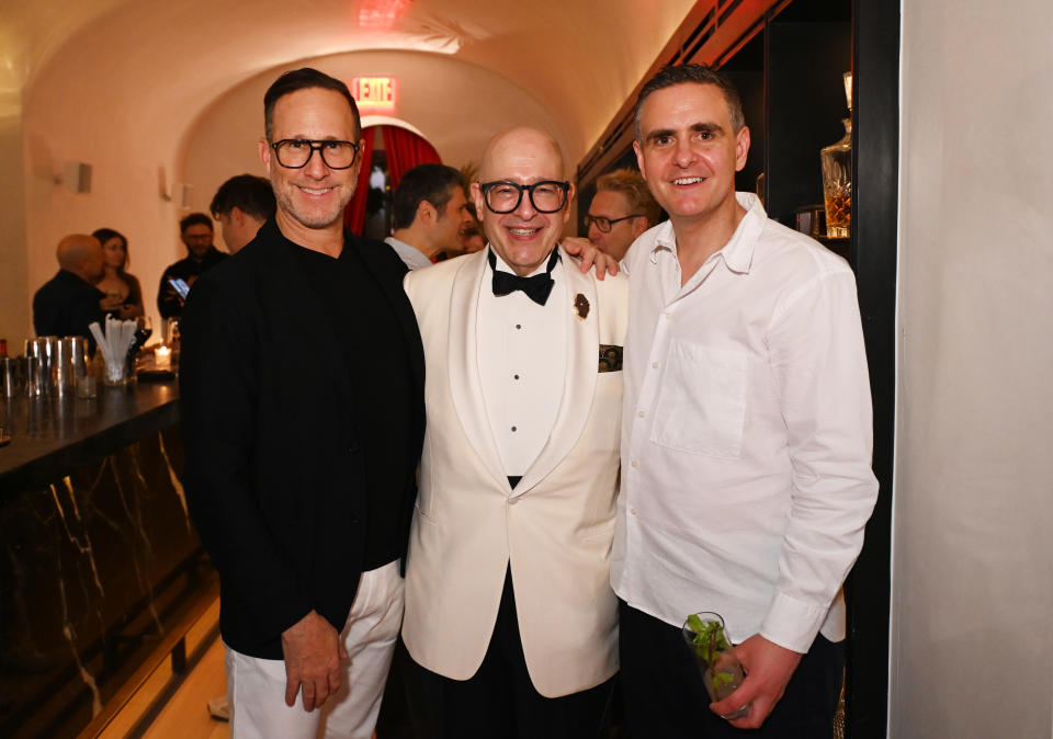 WME Co-Chairman Richard Weitz, WME Agent David Kalodner and WME Partner Derek Zasky attend the WME Pre-Tony Awards Party