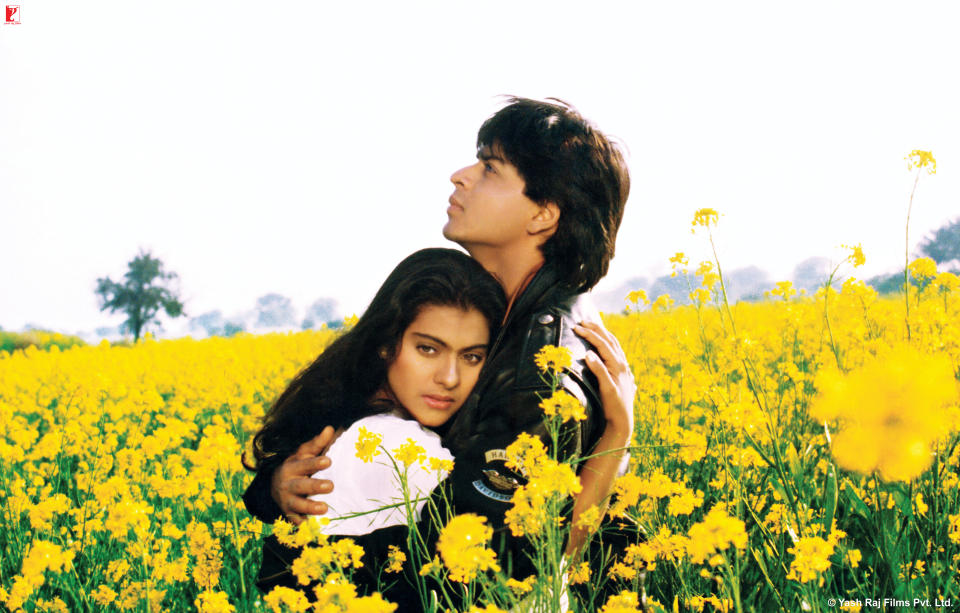 A still from the 1995 film 'Dilwale Dulhania Le Jayenge,' featured in Netflix's 'The Romantics'<span class="copyright">Courtesy of Netflix</span>