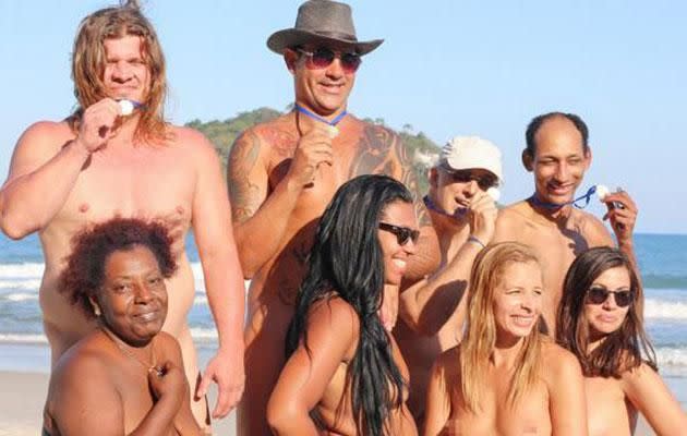 Nudists compete in the naked Olympics every weekend. Photo: Caters