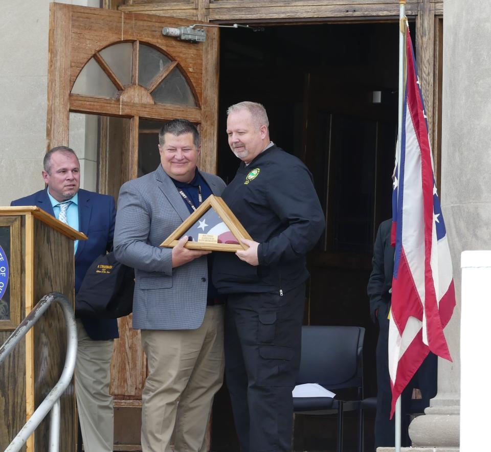 Mike Strausbaugh was named Officer of the Year for 2023 at the Chillicothe Correctional Institution on May 5, 2023.