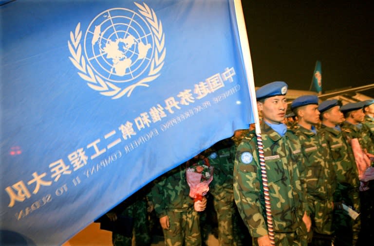 More than 2,500 Chinese military personnel currently wear UN blue helmets on peacekeeping missions