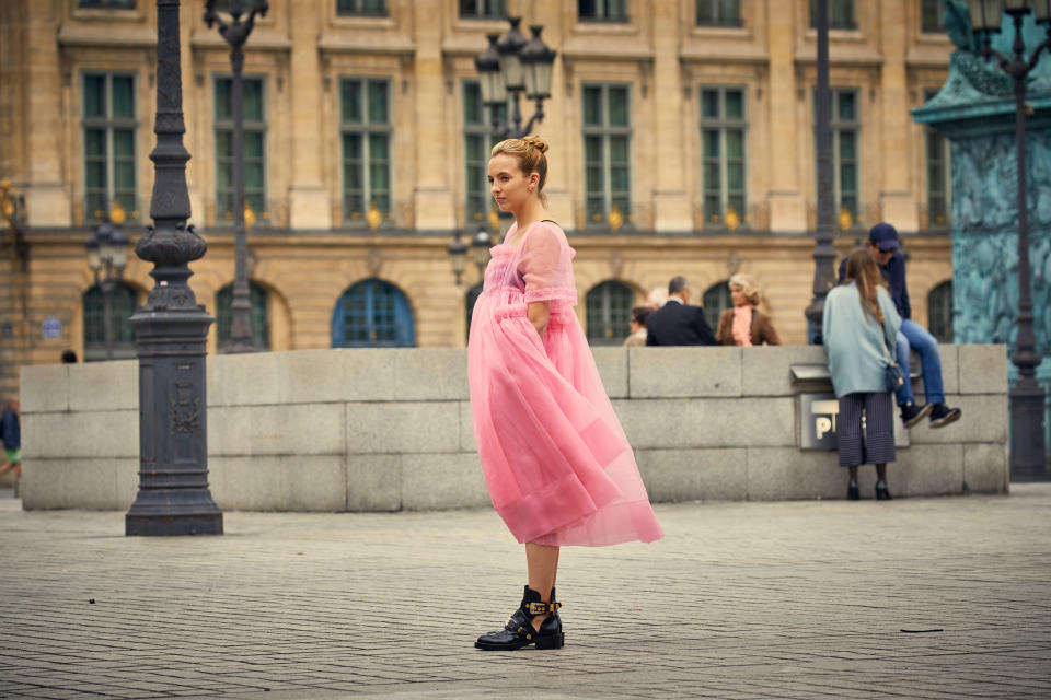 April: The Molly Goddard dress from ‘Killing Eve’ steals the show