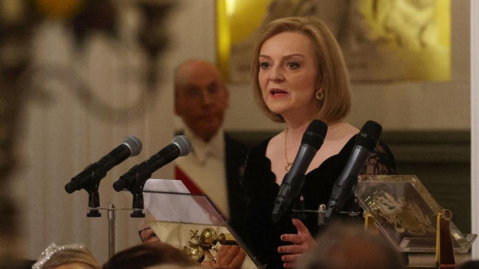 La canciller británica, Liz Truss