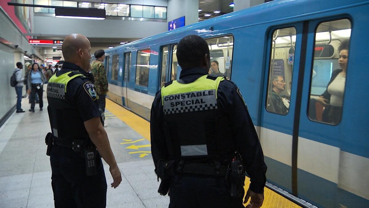 Next Wednesday, the Société de transport de Montréal will grant special constables the power to carry and use pepper gel. (Kevin Archambault/Radio-Canada - image credit)