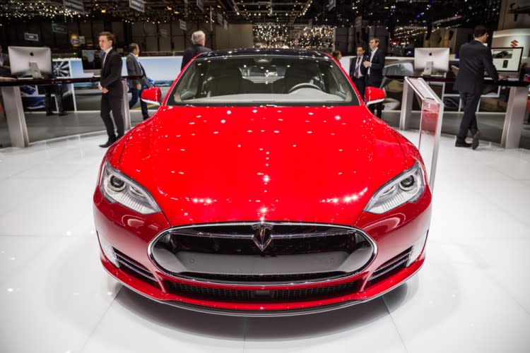 Tesla Motors Inc (NASDAQ:TSLA), Car Model S P85D, Motor Show, brand, elegant, design,